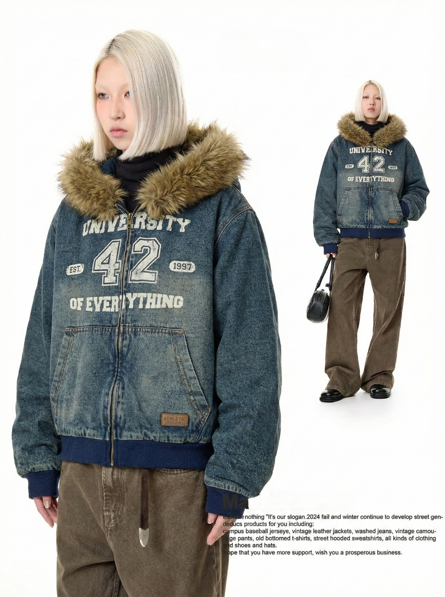 WES®️| ÁO KHOÁC BÔNG IN HÌNH RETRO UNISEX WES2026