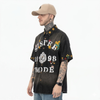 WES®️| ÁO KHOÁC SƠ MI DENIM RÁCH RƯỚI THÊU HOA  RETRO UNISEX WESC201