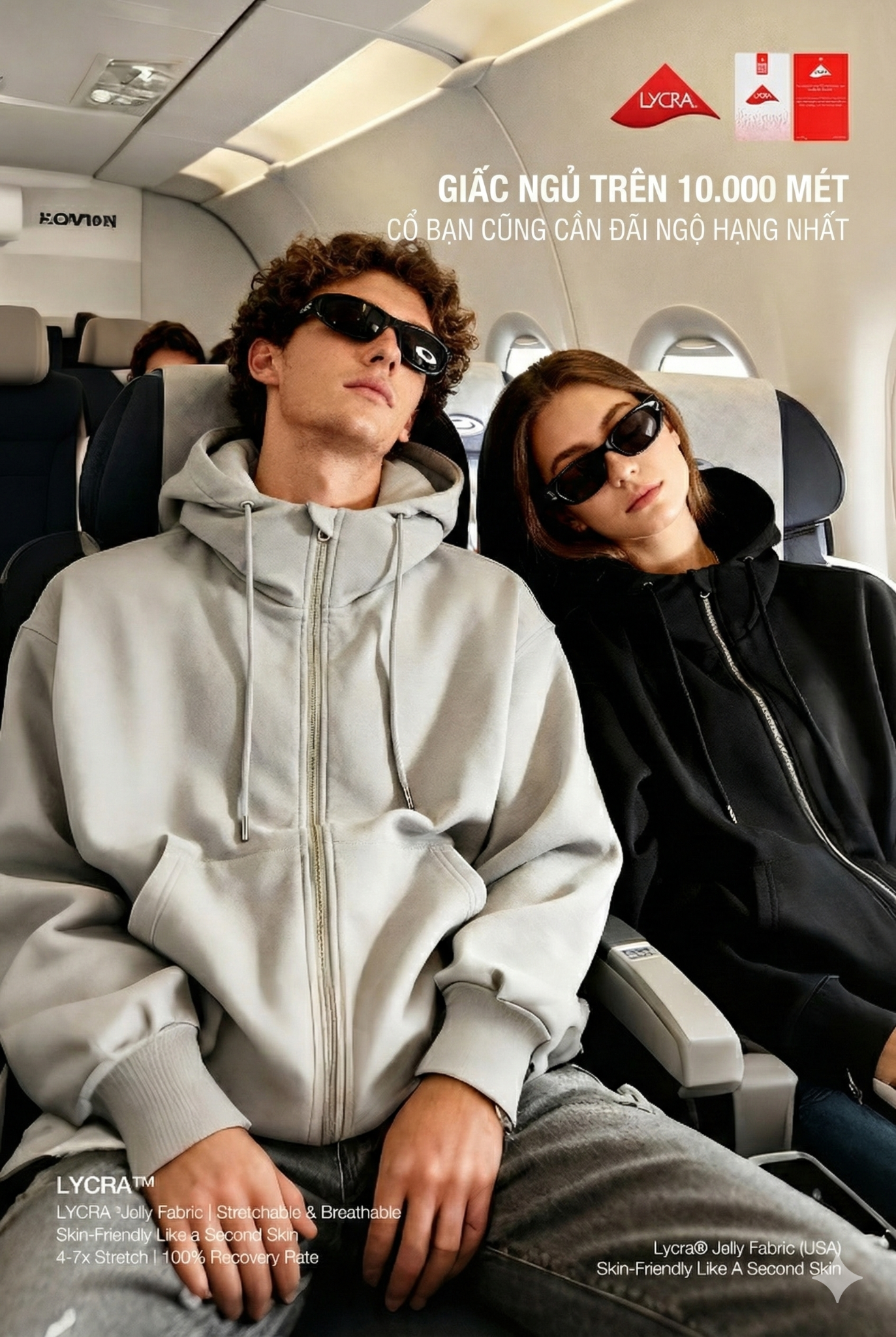 INF®️| ÁO KHOÁC HOODIE TÚI KHÍ DU LỊCH LYCRA®️ UNISEX INF 5524