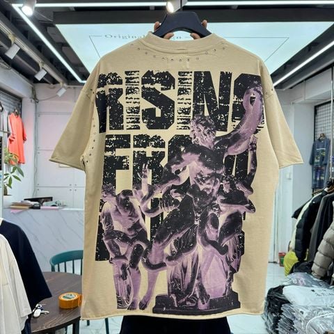 FK®️| ÁO THUN NGẮN TAY CỔ TRÒN COTTON IN HÌNH KTS ĐÍNH ĐÁ FK57