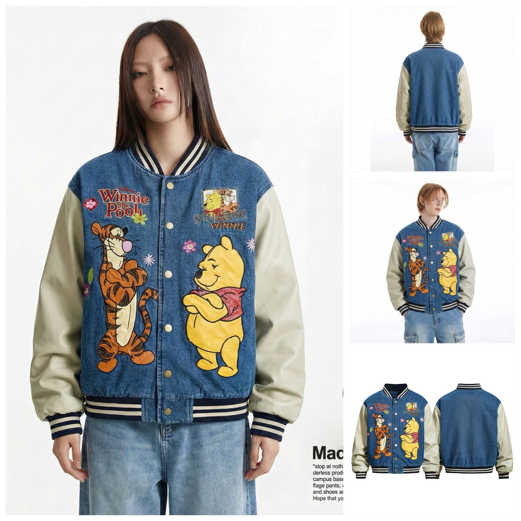 WES®️| ÁO KHOÁC BOMBER DENIM LÓT LÔNG CỪU  VINTAGE UNISEX W1650