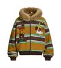 WES®️| ÁO KHOÁC NHUNG TAI THỎ HỌA TIẾT THÊU ĐỘNG VẬT RETRO UNISEX WES6181