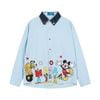 WES®️| ÁO SƠ MI DÀI TAY THÊU HỌA TIẾT HOẠT HÌNH UNISEX C5903