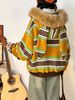 WES®️| ÁO KHOÁC NHUNG TAI THỎ HỌA TIẾT THÊU ĐỘNG VẬT RETRO UNISEX WES6181