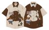 WES®️| ÁO SƠ MI NGẮN TAY THÊU HỌA TIẾT HOẠT HÌNH SHINCHAN UNISEX 5212