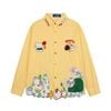 WES®️| ÁO SƠ MI DÀI TAY THÊU HỌA TIẾT HOẠT HÌNH UNISEX C5900