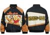 WES®️| ÁO KHOÁC VẢI THÔ DÁNG RỘNG THÊU HỌA TIẾT HOẠT HÌNH WINNIE UNISEX W6135