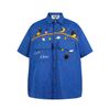 WES®️| ÁO SƠ MI  THÊU HỌA TIẾT HOẠT HÌNH RETRO UNISEX WESC216
