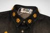 WES®️| ÁO KHOÁC SƠ MI DENIM RÁCH RƯỚI THÊU HOA  RETRO UNISEX WESC201