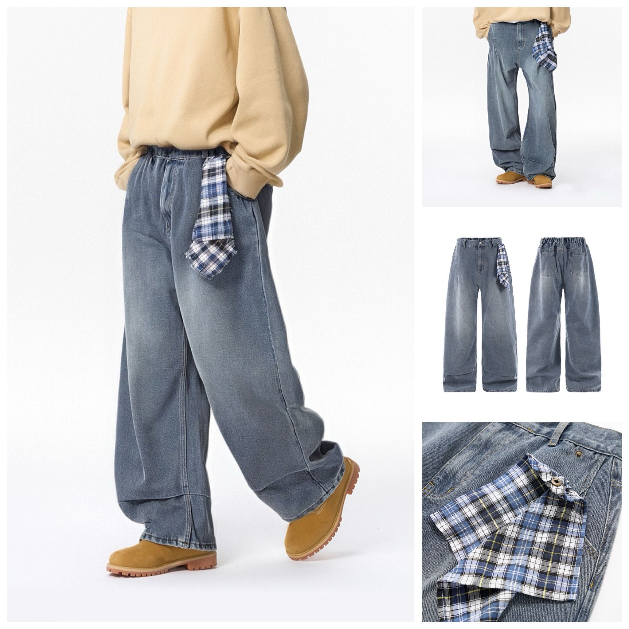 INF®️|QUẦN JEANS  WASH KHĂN TAY UNISEX INF 13552