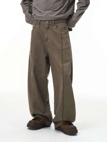 INF®️|QUẦN JEANS TẠO KIỂU GIẢ RÁCH  UNISEX INF 13535