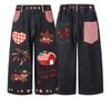 WES®️| QUẦN SHORT DENIM THÊU HOẠT HÌNH CHÚ CHÓ DÁNG RỘNG ỐNG DÁNG SUÔNG UNISEX K105