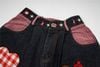 WES®️| QUẦN SHORT DENIM THÊU HOẠT HÌNH CHÚ CHÓ DÁNG RỘNG ỐNG DÁNG SUÔNG UNISEX K105