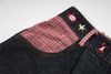 WES®️| QUẦN SHORT DENIM THÊU HOẠT HÌNH CHÚ CHÓ DÁNG RỘNG ỐNG DÁNG SUÔNG UNISEX K105