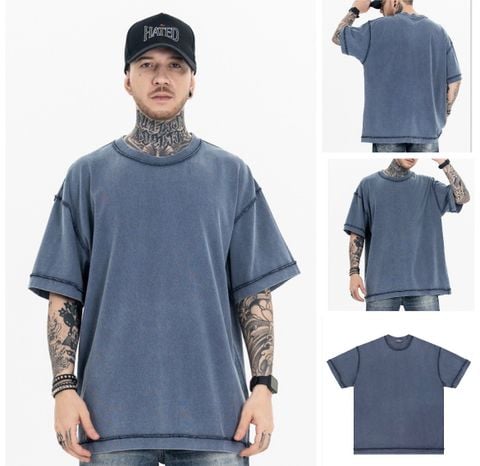 FG®️| ÁO THUN CỔ TRÒN NGẮN TAY WASH  BASIC OVERSIZE FG K098