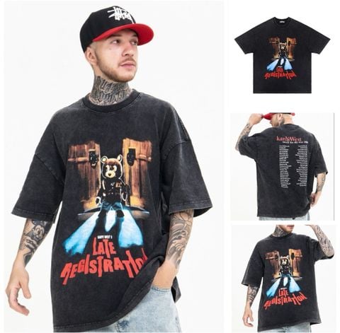 FG®️| ÁO THUN CỔ TRÒN NGẮN TAY IN HÌNH  OVERSIZE FG E589