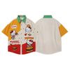 WES®️| ÁO SƠ MI NGẮN TAY THÊU HỌA TIẾT HOẠT HÌNH HELLO KITTY UNISEX 5262