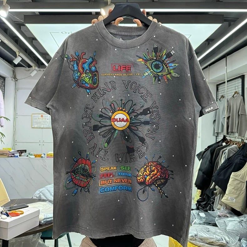 FK®️| ÁO THUN NGẮN TAY CỔ TRÒN COTTON IN HÌNH KTS FK12