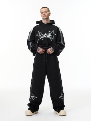 INF®️| BỘ ĐỒ ÁO NỈ HOODIE BOXY VS QUẦN NỈ ỐNG RỘNG UNISEX INF 4493/13540