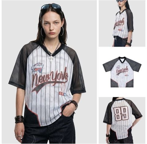 INF®️| ÁO THUN CỔ TRÒN NGẮN TAY THỂ THAO VẢI THOÁNG KHI IN KTS SỐ 89 OVERSIZEUNISEX INF 8484