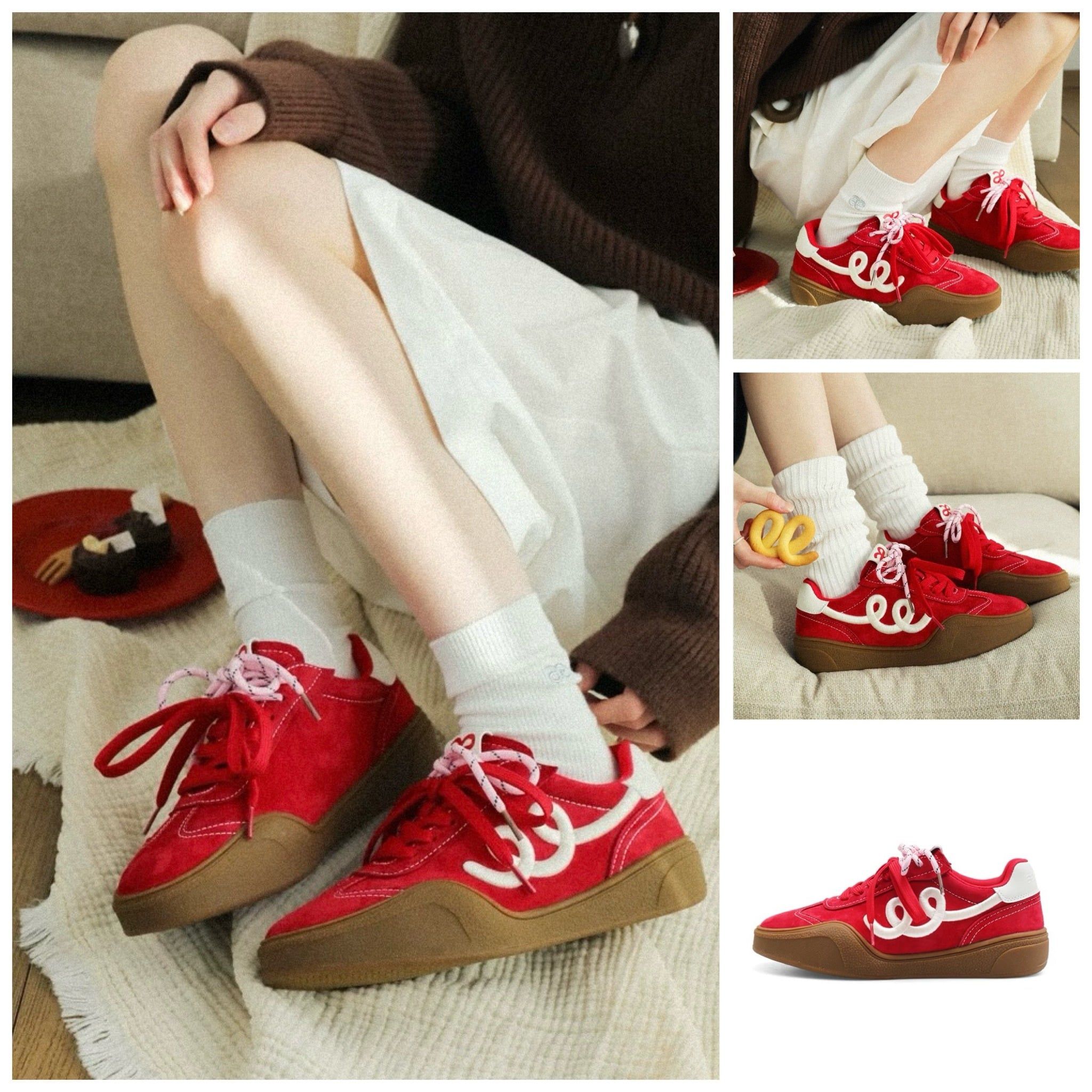 CATSOFA®️| GIÀY CATSOFA COOKIE X AEQLLER ĐẾ CAO 3,5CM NỮ CS26002