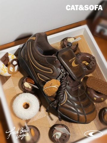 CATSOFA ™️| GIÀY SNEAKER FOOTBALL RUB BROWN UNISEX CAT&SOFA CS25011