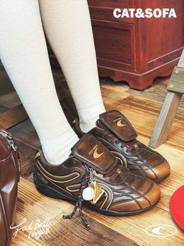 CATSOFA ™️| GIÀY SNEAKER FOOTBALL RUB BROWN UNISEX CAT&SOFA CS25011