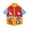 WES®️| ÁO SƠ MI NGẮN TAY THÊU HỌA TIẾT HOẠT HÌNH HELLO KITTY UNISEX 5224