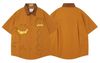WES®️| ÁO SƠ MI NGẮN TAY THÊU HỌA TIẾT HOẠT HÌNH UNISEX 5256