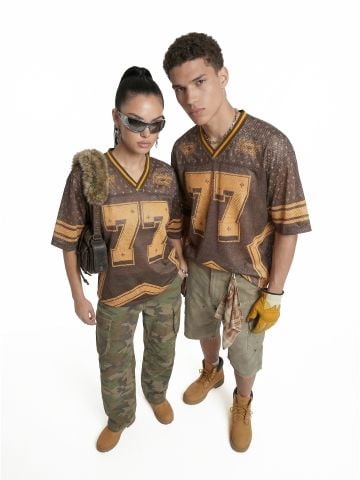 INF®️| ÁO THUN CỔ TRÒN NGẮN TAY THỂ THAO VẢI THOÁNG KHI IN KTS SỐ 77 OVERSIZEUNISEX INF 8508