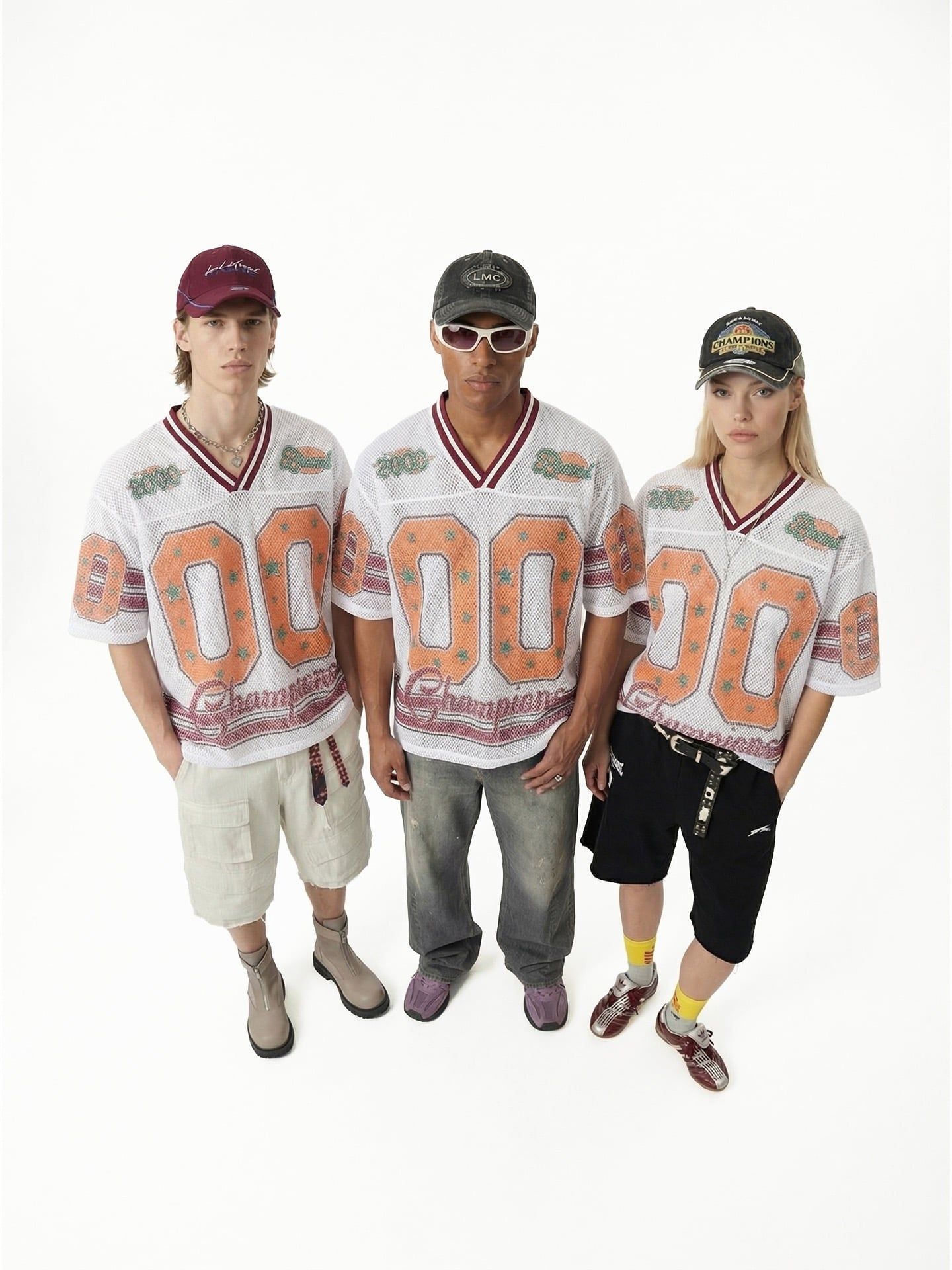 INF®️| ÁO THUN CỔ TRÒN NGẮN TAY THỂ THAO VẢI THOÁNG KHI IN KTS SỐ 00 OVERSIZEUNISEX INF 8503