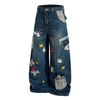 QUẦN JEANS THÊU HỌA TIẾT HOẠT HÌNH UNISEX J780