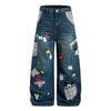 QUẦN JEANS THÊU HỌA TIẾT HOẠT HÌNH UNISEX J780