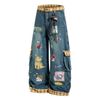 QUẦN JEANS THÊU HỌA TIẾT HOẠT HÌNH UNISEX J780