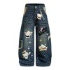 QUẦN JEANS THÊU HỌA TIẾT HOẠT HÌNH UNISEX J780