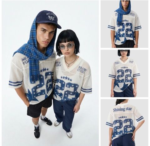 INF®️| ÁO THUN CỔ TRÒN NGẮN TAY THỂ THAO VẢI THOÁNG KHI IN KTS SỐ 22 OVERSIZEUNISEX INF 8489