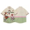 WES®️| ÁO SƠ MI NGẮN TAY THÊU HỌA TIẾT HOẠT HÌNH HELLO KITTY UNISEX 5237