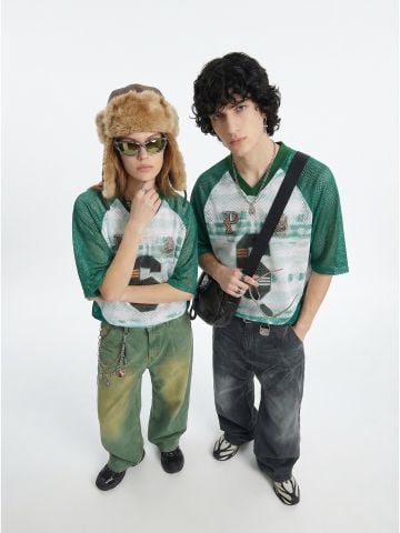 INF®️| ÁO THUN CỔ TRÒN NGẮN TAY THỂ THAO VẢI THOÁNG KHI IN KTS SỐ 6 OVERSIZEUNISEX INF 8477