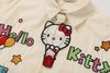 WES®️| ÁO SƠ MI NGẮN TAY THÊU HỌA TIẾT HOẠT HÌNH HELLO KITTY UNISEX 5237