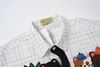 WES®️| ÁO SƠ MI NGẮN TAY THÊU HỌA TIẾT HOẠT HÌNH MÈO LƯỜI UNISEX 5268