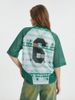 INF®️| ÁO THUN CỔ TRÒN NGẮN TAY THỂ THAO VẢI THOÁNG KHI IN KTS SỐ 6 OVERSIZEUNISEX INF 8477