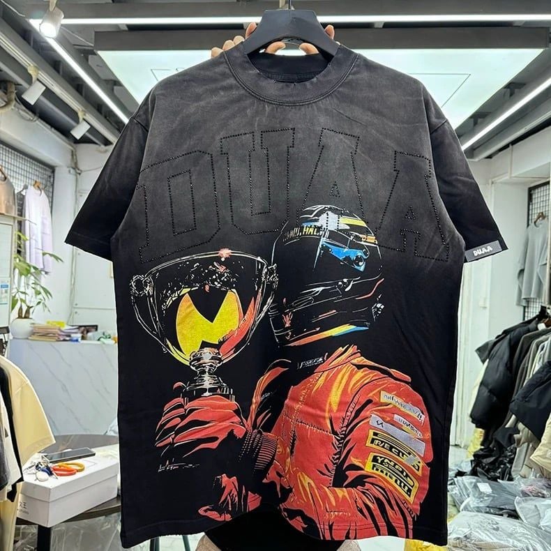 FK®️| ÁO THUN NGẮN TAY CỔ TRÒN COTTON IN HÌNH KTS  ĐÍNH ĐÁ FK03