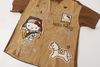 WES®️| ÁO SƠ MI NGẮN TAY THÊU HỌA TIẾT HOẠT HÌNH HELLO KITTY UNISEX 5219