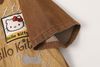 WES®️| ÁO SƠ MI NGẮN TAY THÊU HỌA TIẾT HOẠT HÌNH HELLO KITTY UNISEX 5219