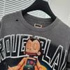 FK®️| ÁO LONG TEE DÀI TAY COTTON LÀM RÁCH IN KTS ĐÍNH ĐÁ UNISEX FG R822