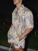 PAPA®️| ÁO SƠ MI NGẮN TAY IN HỌA TIẾT HAWAII PHONG CÁCH RETRO UNISEX