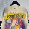 FK®️| ÁO LONG TEE DÀI TAY COTTON LÀM RÁCH IN KTS ĐÍNH ĐÁ UNISEX FG R823