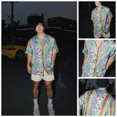 PAPA®️| ÁO SƠ MI NGẮN TAY IN HỌA TIẾT HAWAII PHONG CÁCH RETRO UNISEX