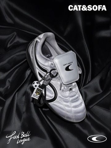 CATSOFA ™️| GIÀY SNEAKER FOOTBALL SILVER GREY UNISEX CAT&SOFA CS25011