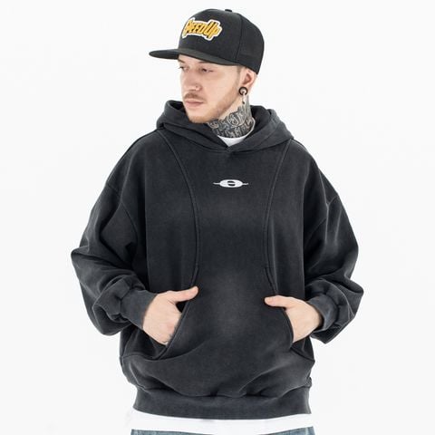 FG®️| ÁO KHOÁC HOODIE WASH RETRO  THÊU LOGO UNISEX FG F229